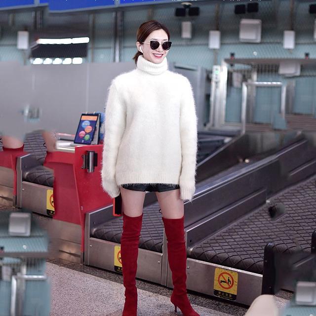 cosmo江疏影过膝靴 (江疏影同款袜子靴)