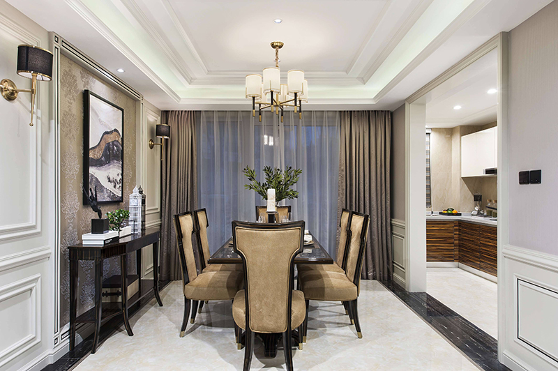 美式混搭别墅装修南昌,南昌经开区正荣府118平装修效果图