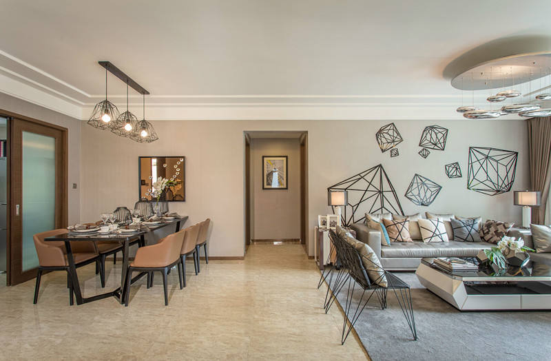 108平简约现代,108m风格装修