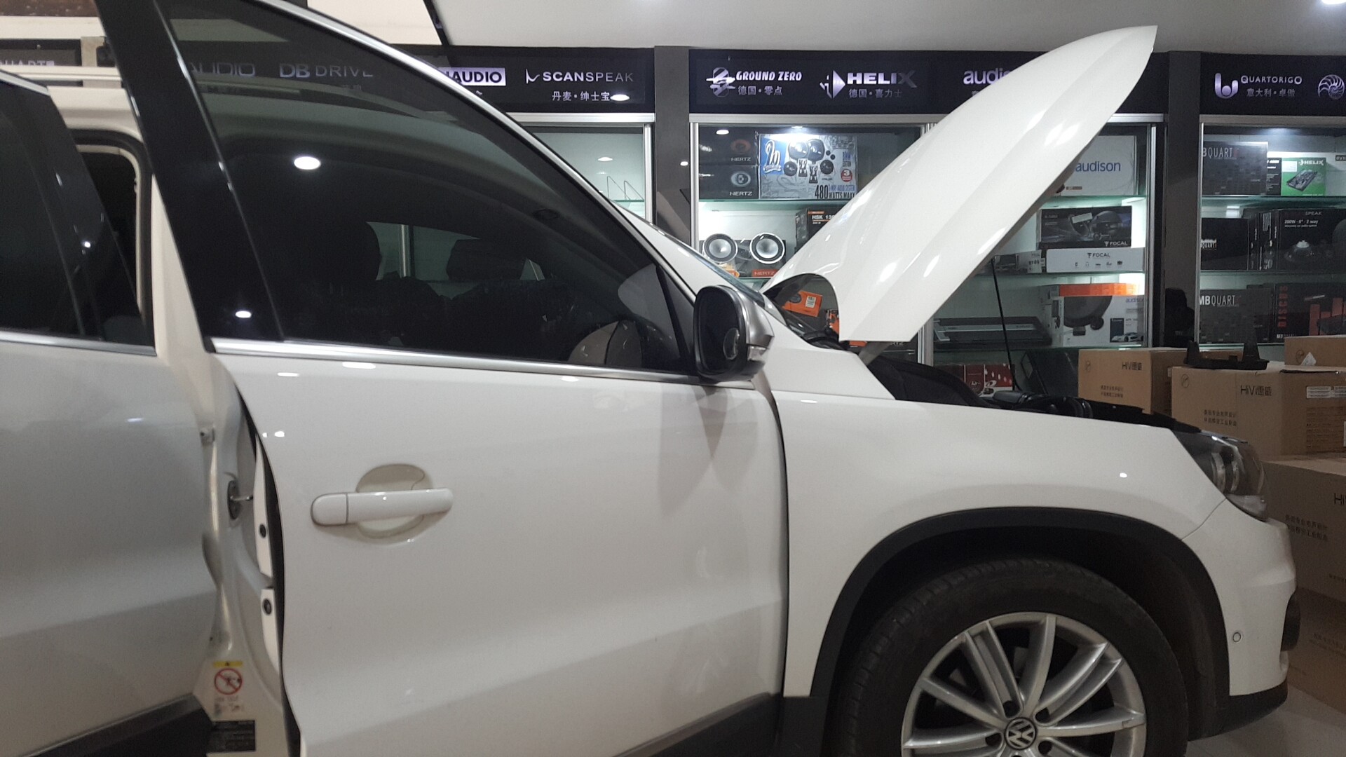 新款大众途观l升级音响,途观顶配音响