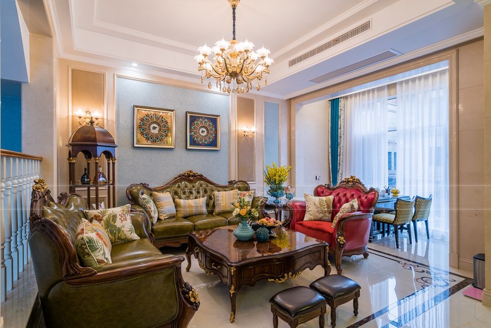 华府庄园7号楼全屋效果,华府庄园双拼别墅