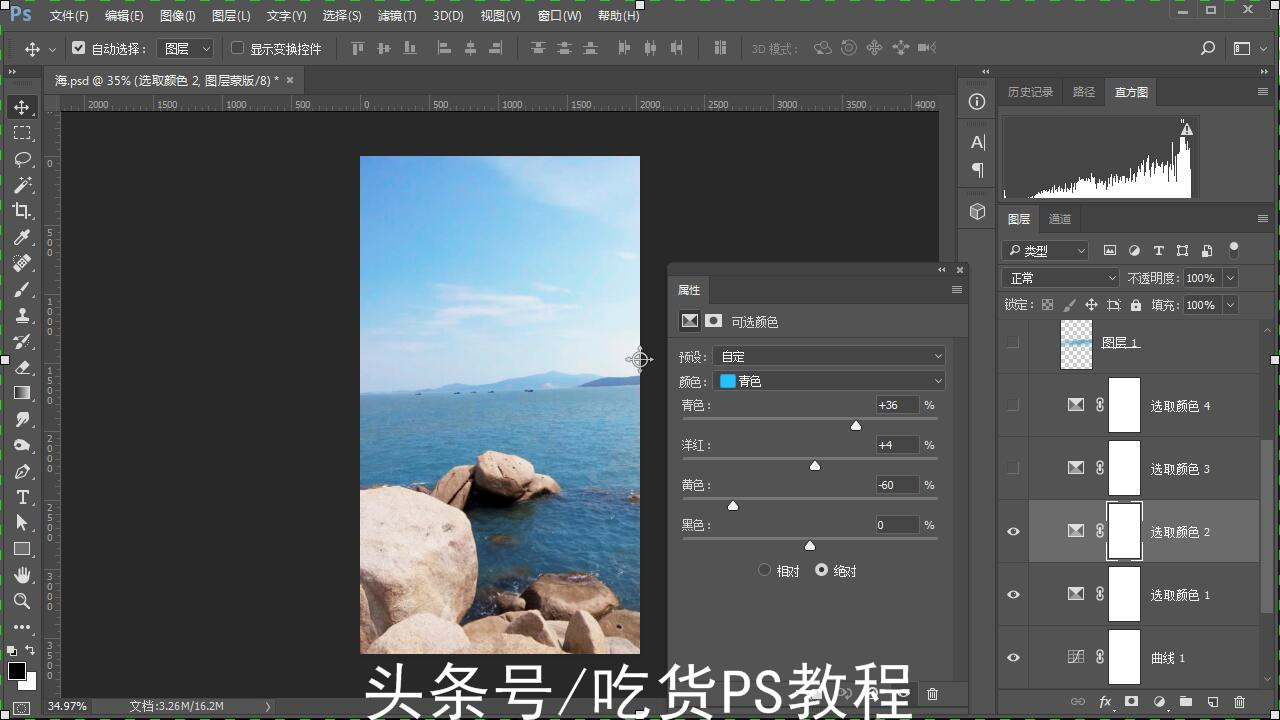 可选颜色调整方法,利用可选颜色精准调色