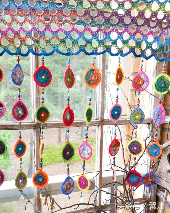 钩针家居饰品视频教程,钩针布置房间的装饰品