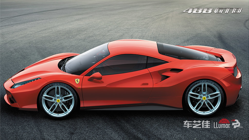 法拉利488车衣推介,法拉利488贴膜冰川蓝