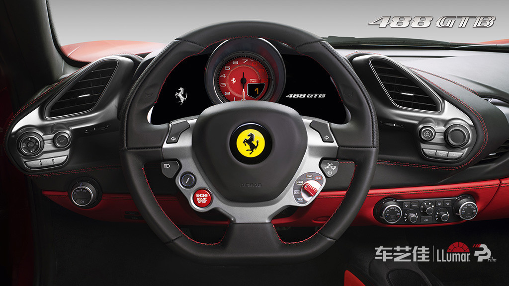 法拉利488车衣推介,法拉利488贴膜冰川蓝