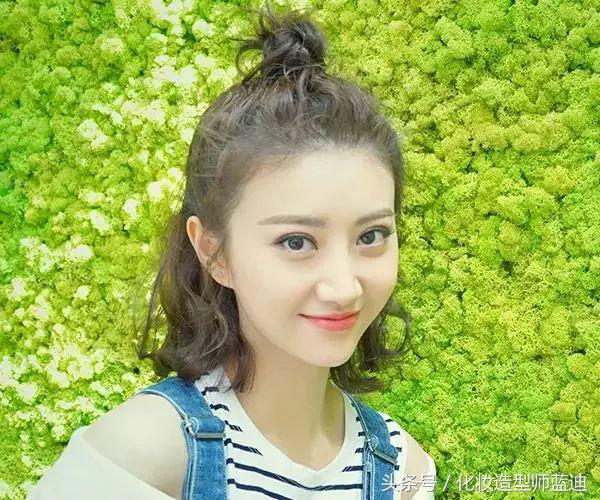 中短发扎丸子头怎么显丸子头小,减龄丸子头双丸子头