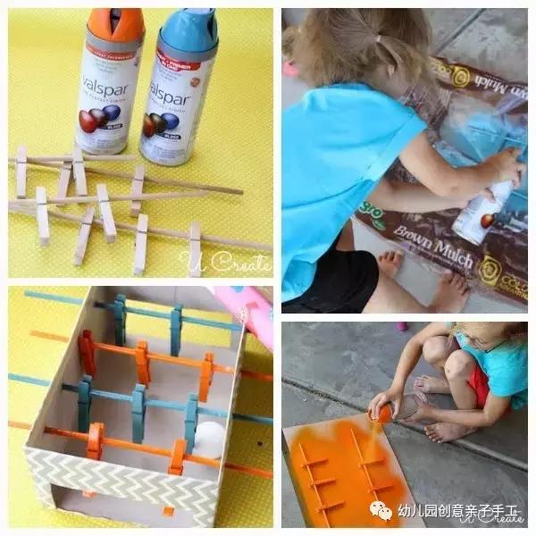 幼儿园纸盒足球手工,废物利用手工幼儿园足球