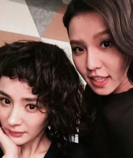 杨幂戴假发和张大大滑冰,杨幂发量少戴假发