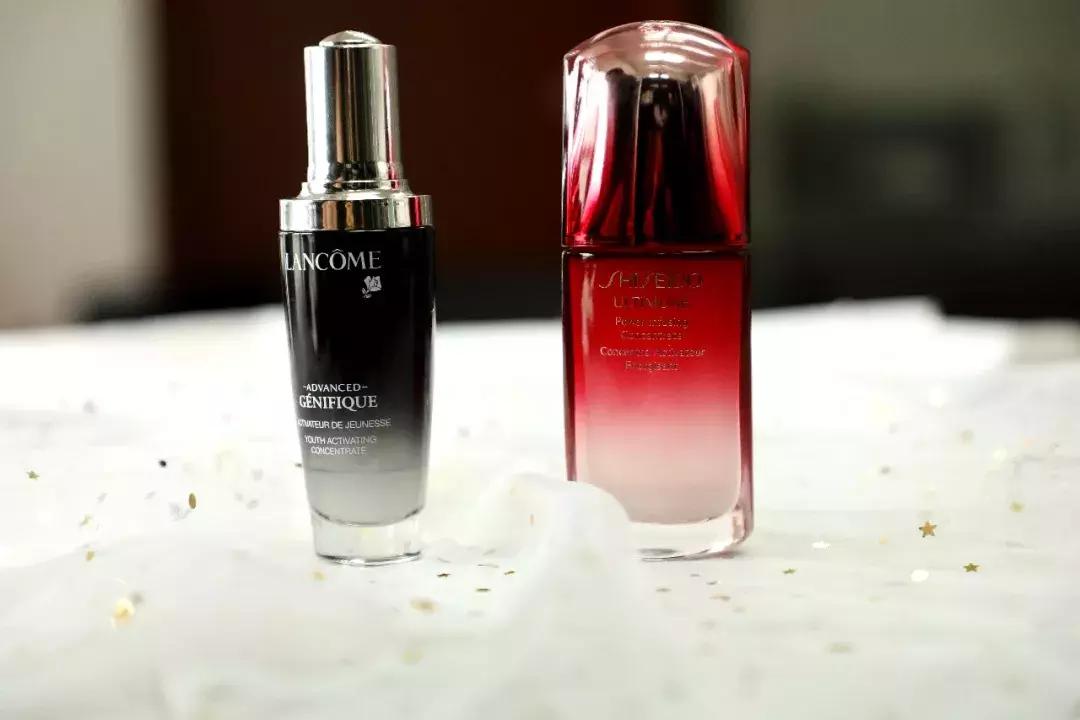 兰蔻小黑瓶和红腰子精华测评,资生堂红腰子精华和兰蔻小黑瓶