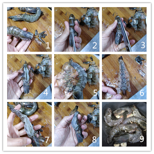 用我的窍门,扒虾壳特快,开背去沙线,一步到位不浪费