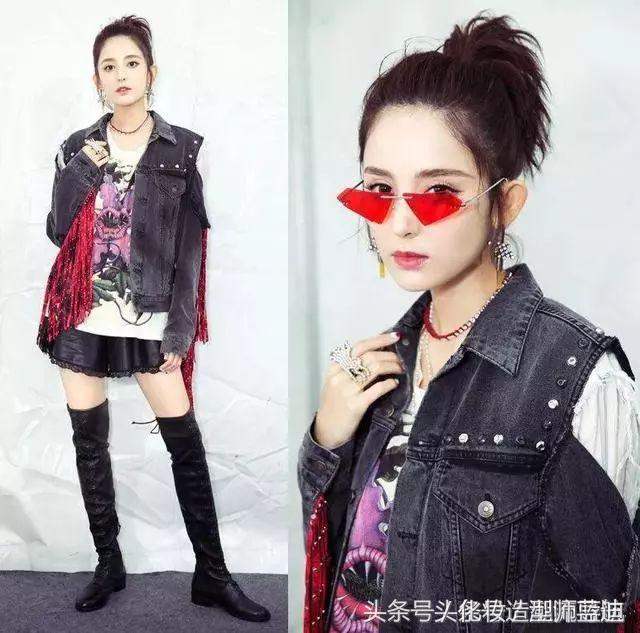 黑色过膝靴搭配抹胸裙,黑色过膝靴搭配图片