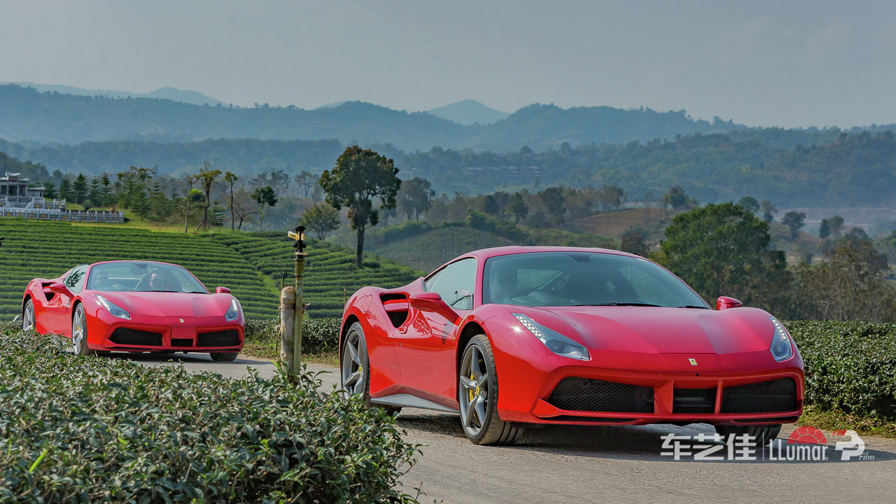 法拉利488车衣推介,法拉利488贴膜冰川蓝