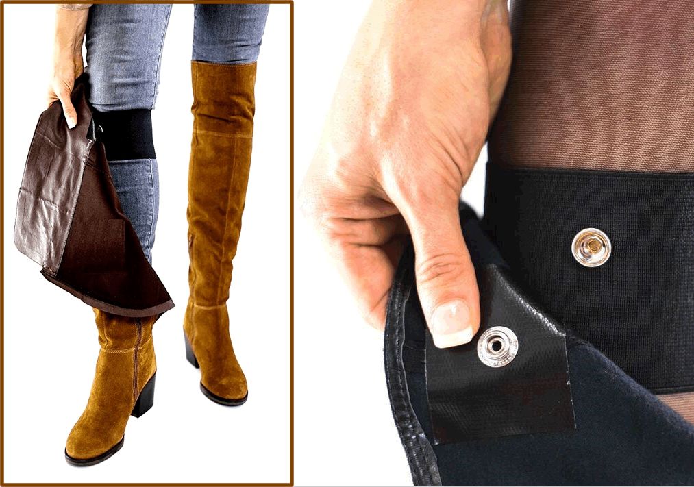 一招解决过膝靴掉筒问题,过膝皮靴掉筒怎么解决