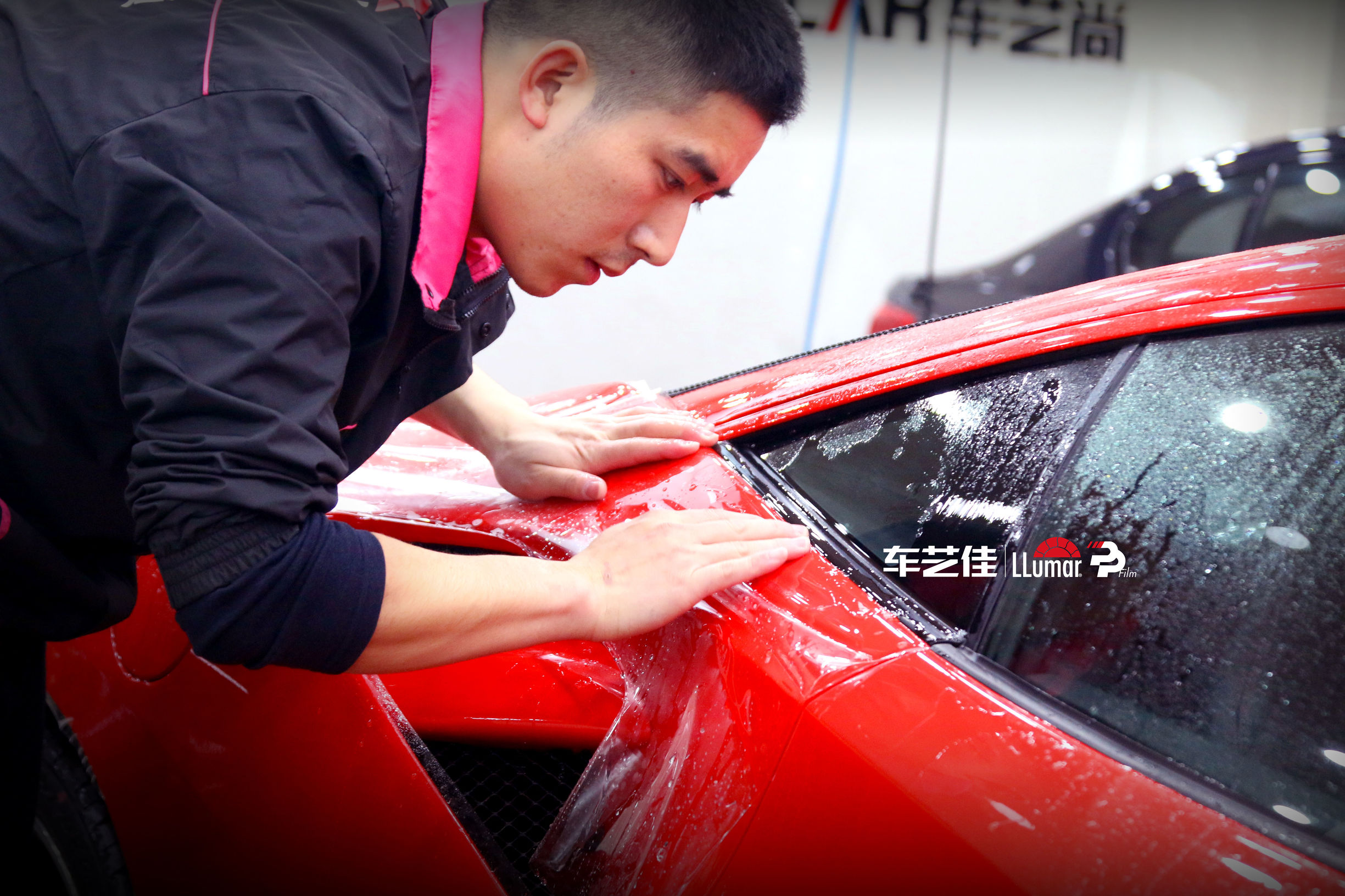 法拉利488车衣推介,法拉利488贴膜冰川蓝