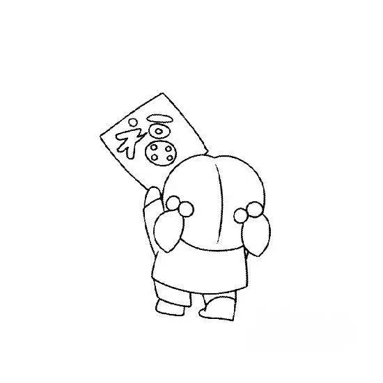 春节简笔画幼儿园简单,怎么画灯笼和鞭炮简笔画