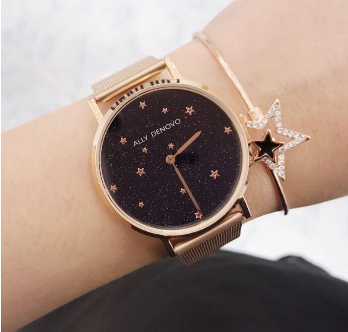 日本卖到缺货的AllyDenovo神秘星夜双錶带錶款台湾可以直接买