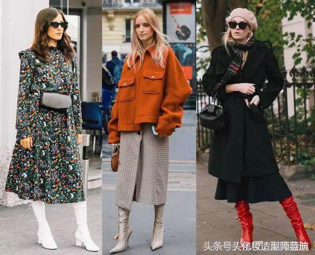 黑色过膝靴搭配抹胸裙,黑色过膝靴搭配图片