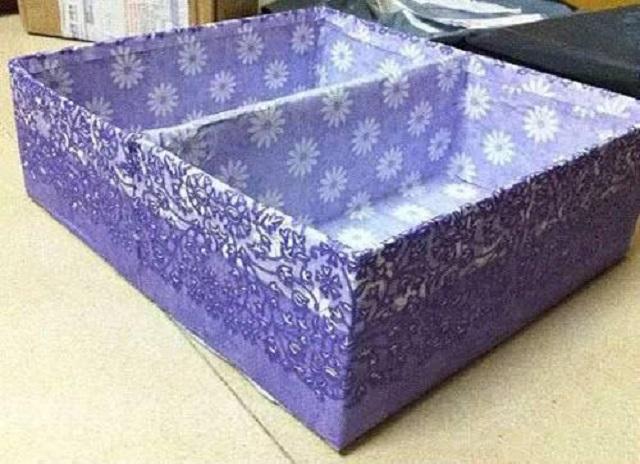 旧纸箱收纳盒怎么做,9-12岁自制学生零食收纳盒用纸箱