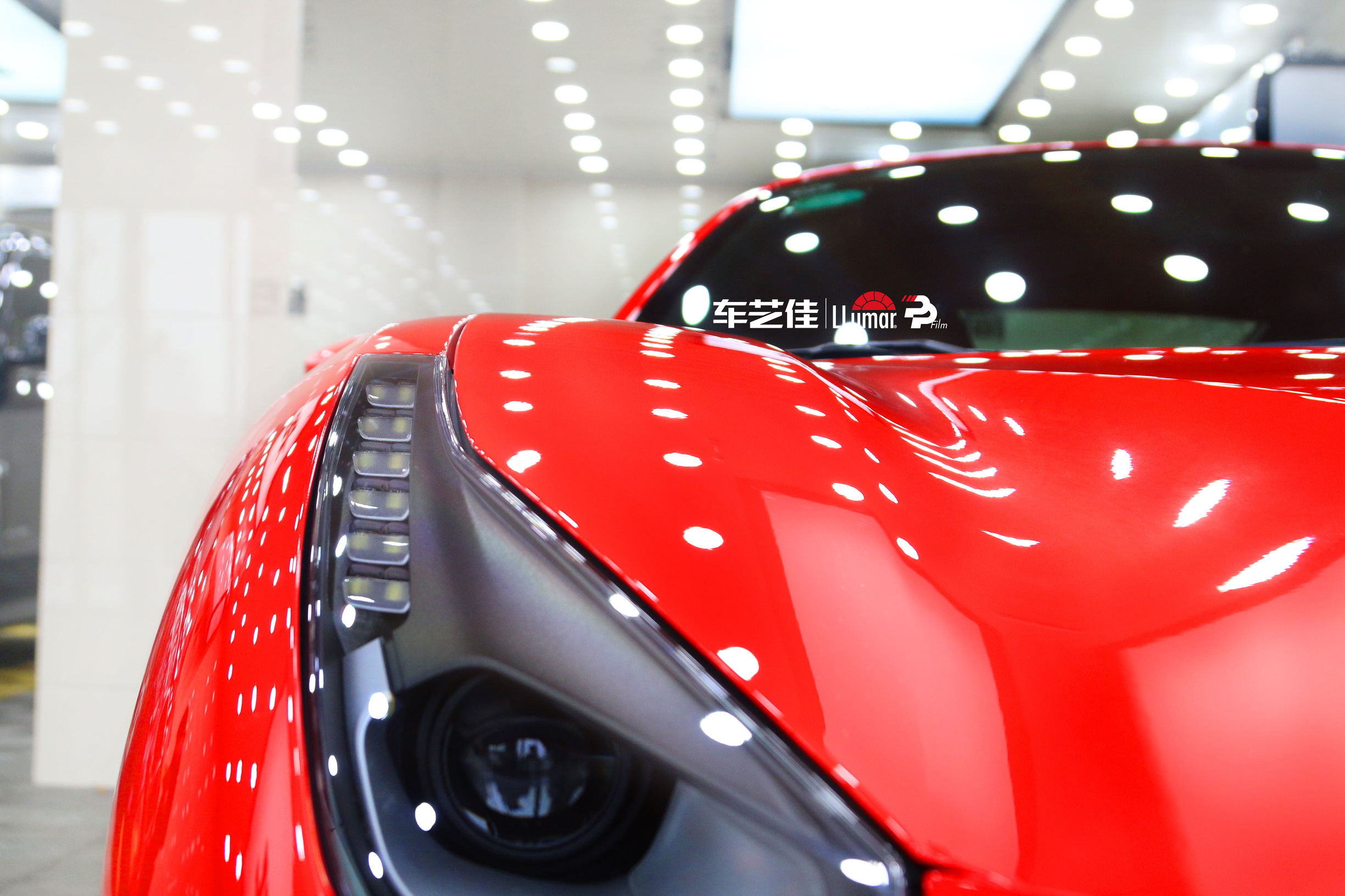 法拉利488车衣推介,法拉利488贴膜冰川蓝