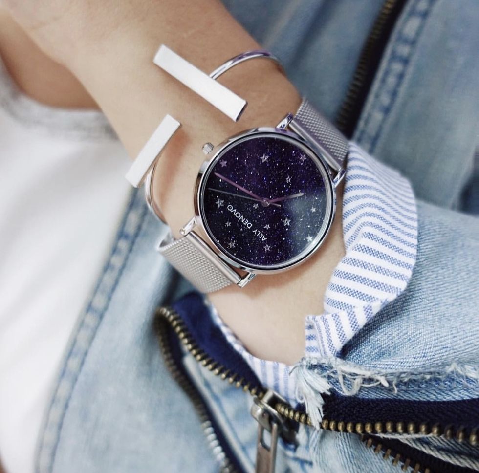 日本卖到缺货的AllyDenovo神秘星夜双錶带錶款台湾可以直接买