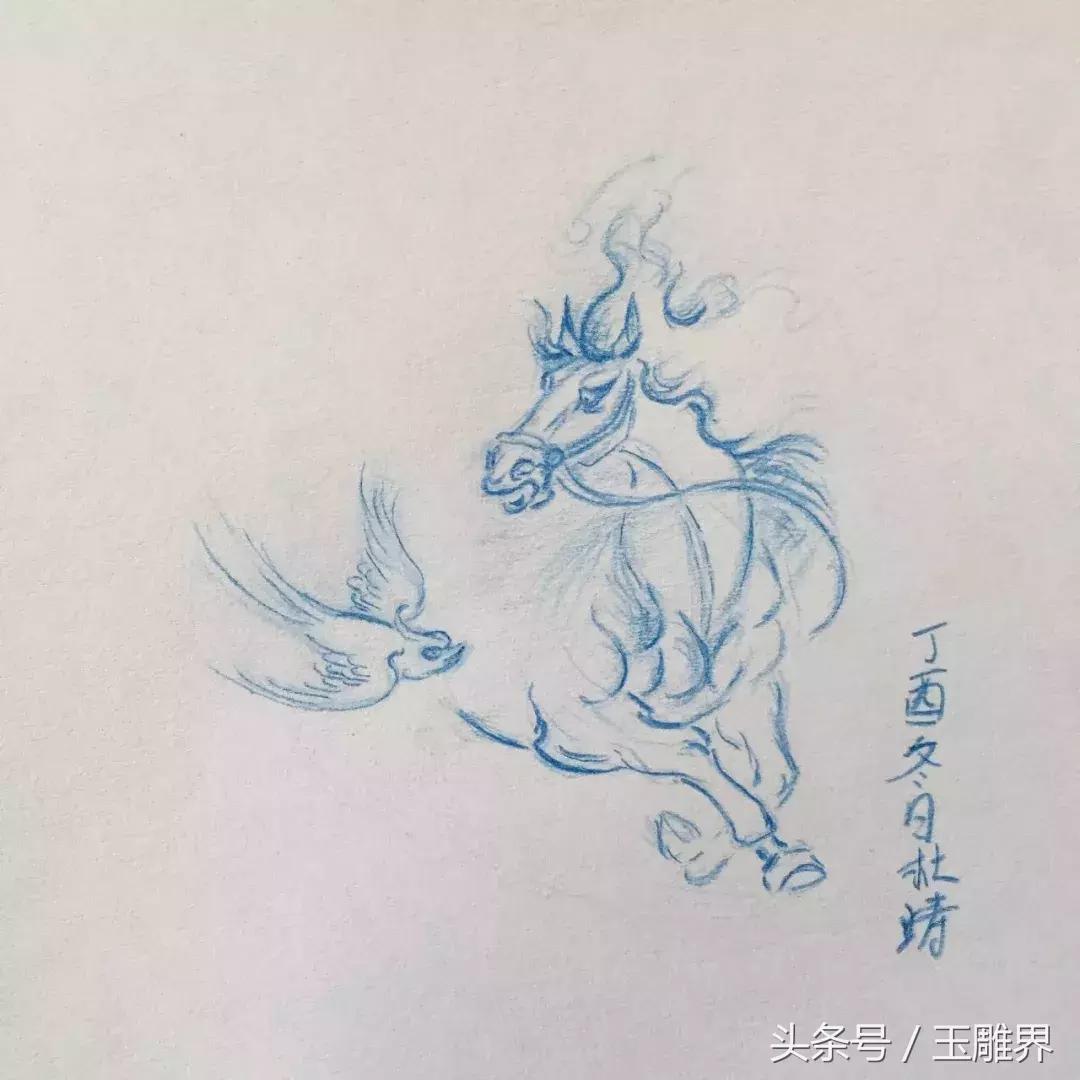 保山南红玉石雕刻,千里马玉石雕刻