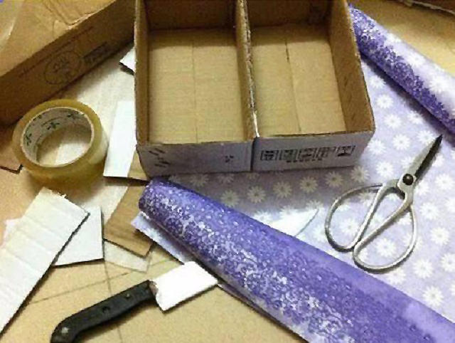 旧纸箱收纳盒怎么做,9-12岁自制学生零食收纳盒用纸箱