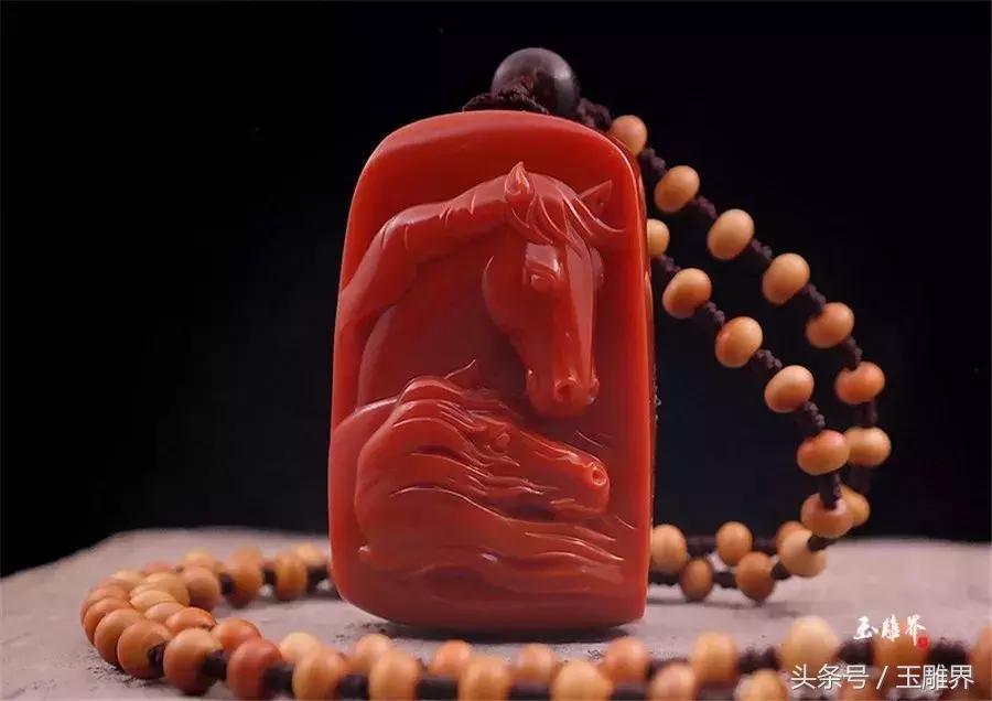 保山南红玉石雕刻,千里马玉石雕刻