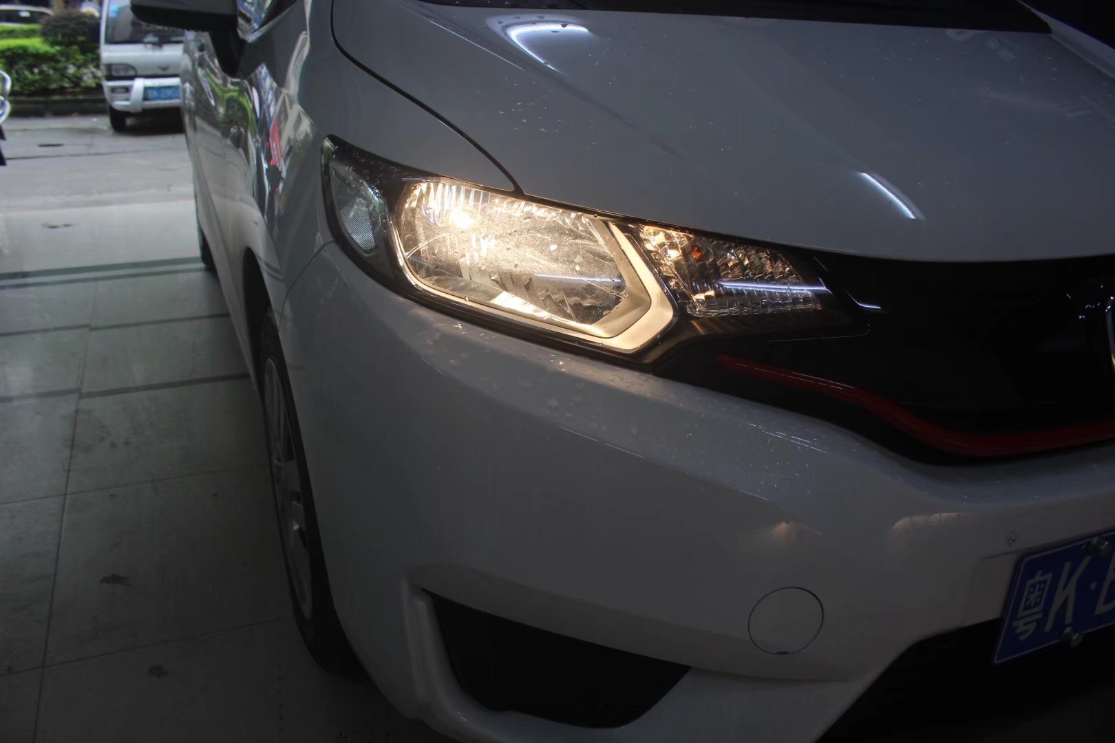 中山四代飞度大灯改装氙气透镜,2023款本田飞度大灯改装