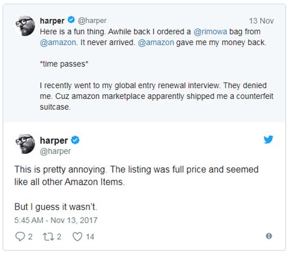 亚马逊上卖假货被海关扣留罚款吗,亚马逊卖家被投诉售假