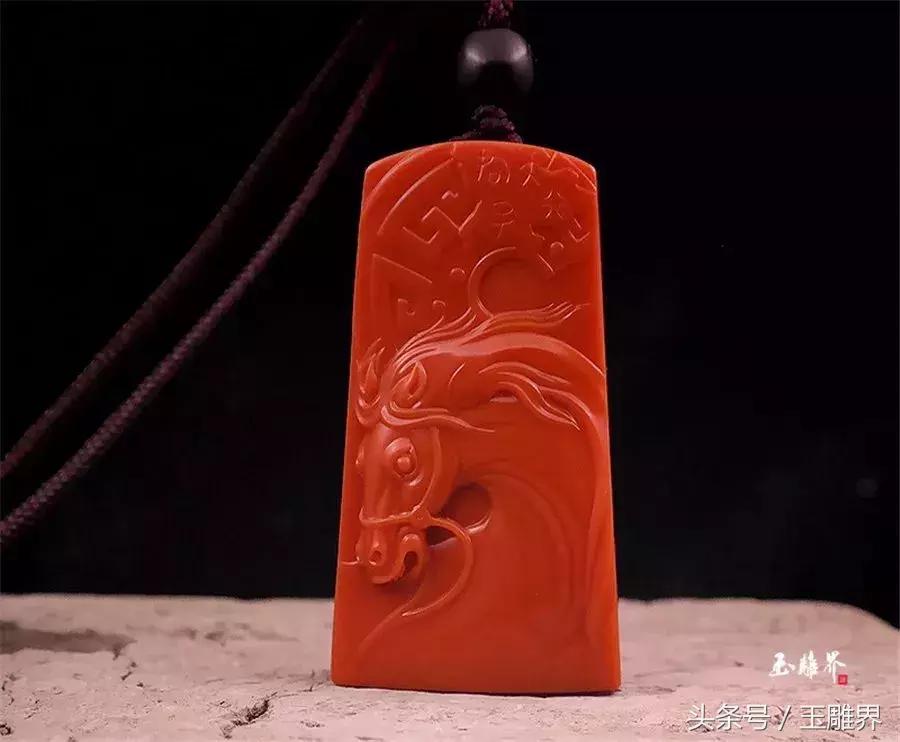 保山南红玉石雕刻,千里马玉石雕刻