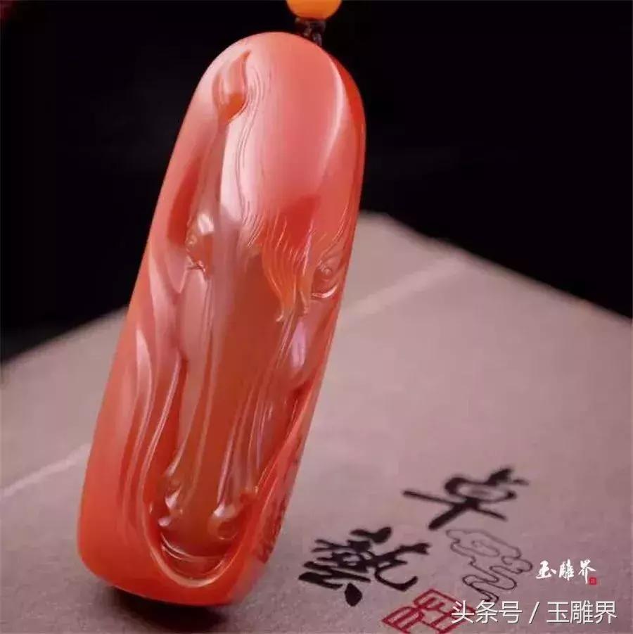 保山南红玉石雕刻,千里马玉石雕刻