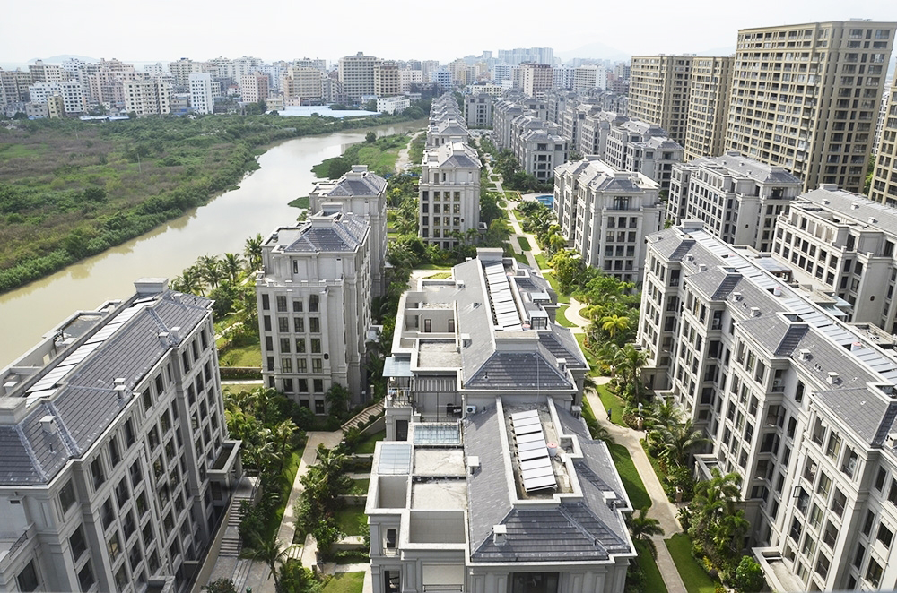 三亚翠屏凤凰水城左岸鸟瞰图,三亚凤凰水城翠屏怎么样