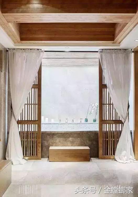 客厅阳台隔断窗帘效果,伸缩客厅窗帘隔断