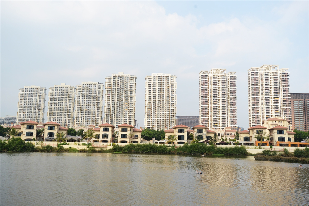 三亚翠屏凤凰水城左岸鸟瞰图,三亚凤凰水城翠屏怎么样