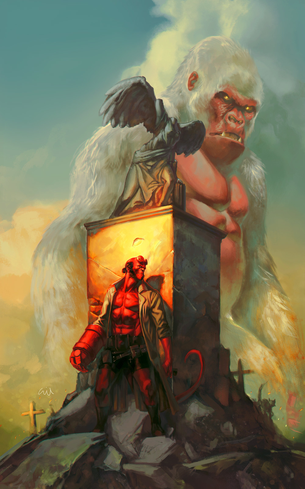 gilling插画作品,插画师karinmunyaa画作