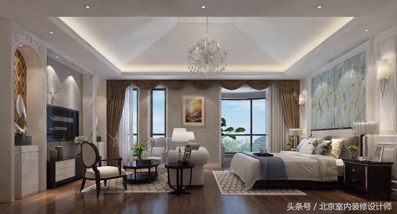 瓦尔登湖别墅装修,新中式高端大气别墅