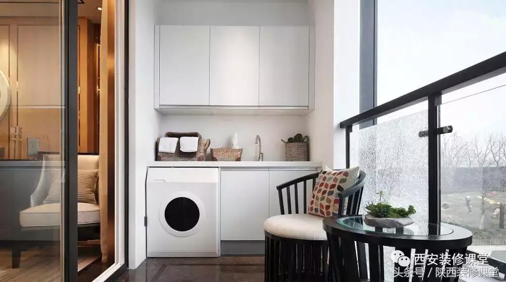 阳台洗衣机柜洗衣池设计,阳台洗衣池跟洗衣机设计尺寸