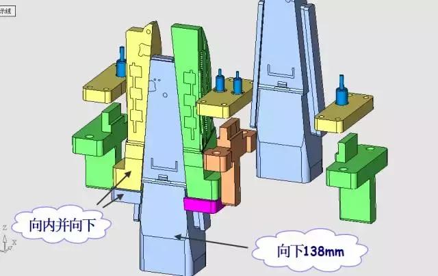 ug中液压缸抽芯设计,ug模具设计侧向抽芯图纸