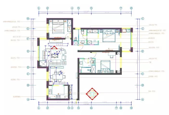金色美缝剂提升颜值！146平欧式三居室，佛山蔚蓝湾畔业主很喜欢