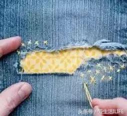 破洞衣服照样补出时尚来,衣物破损修补方法