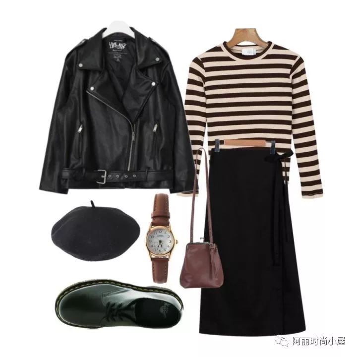 韩版皮夹克搭配什么裤子,韩版宽松皮夹克搭配什么裤子