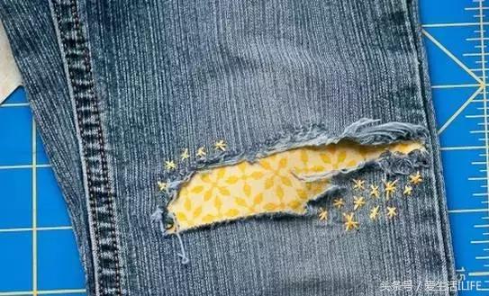 破洞衣服照样补出时尚来,衣物破损修补方法