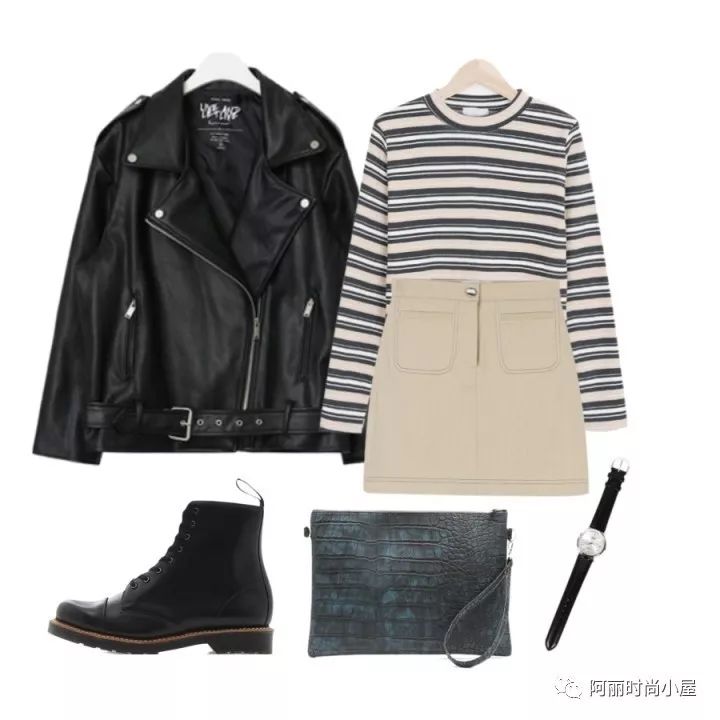 韩版皮夹克搭配什么裤子,韩版宽松皮夹克搭配什么裤子