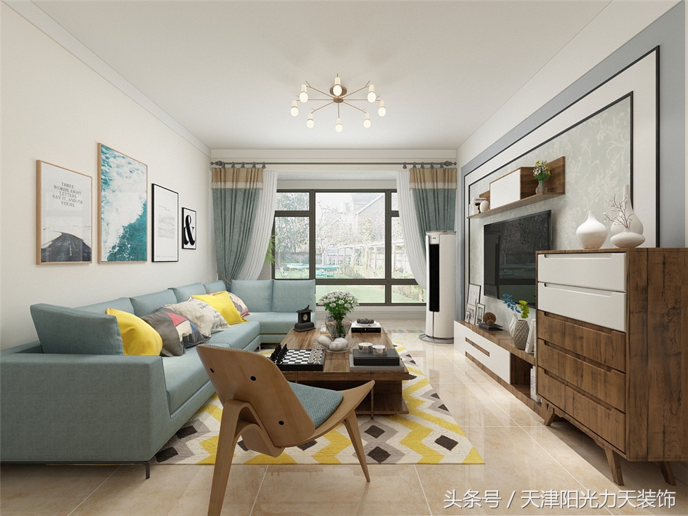 八方观园126平米装修,天津八方观园