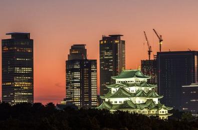 名古屋日落漫步,漫步日本横滨
