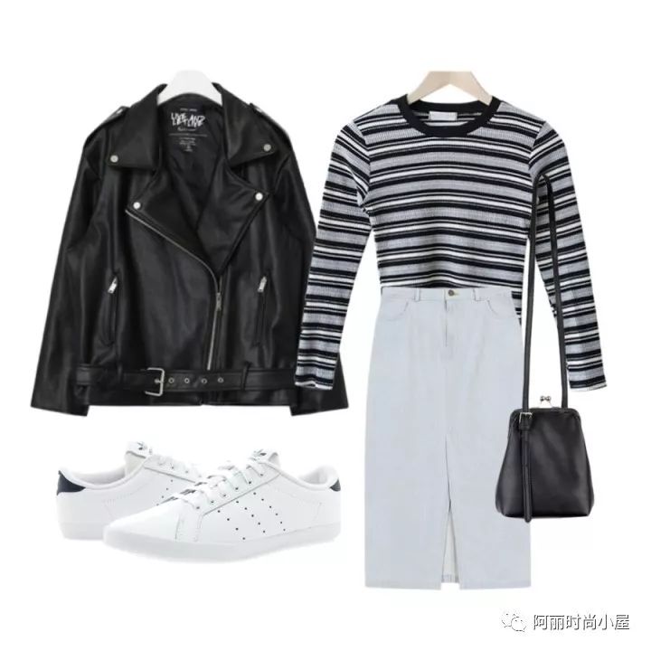 韩版皮夹克搭配什么裤子,韩版宽松皮夹克搭配什么裤子