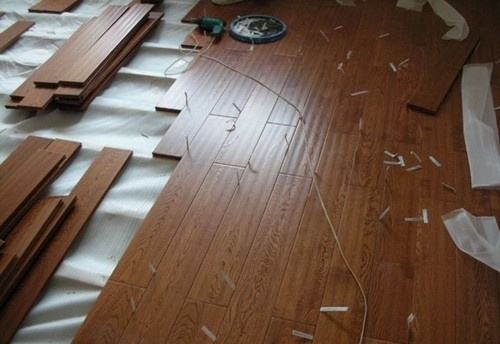 平扣实木地板不打龙骨安装,网上实木地板安装怎么接单