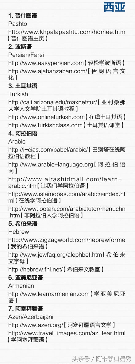 世界各国语言学习网站，很全面，快收藏起来学习吧！