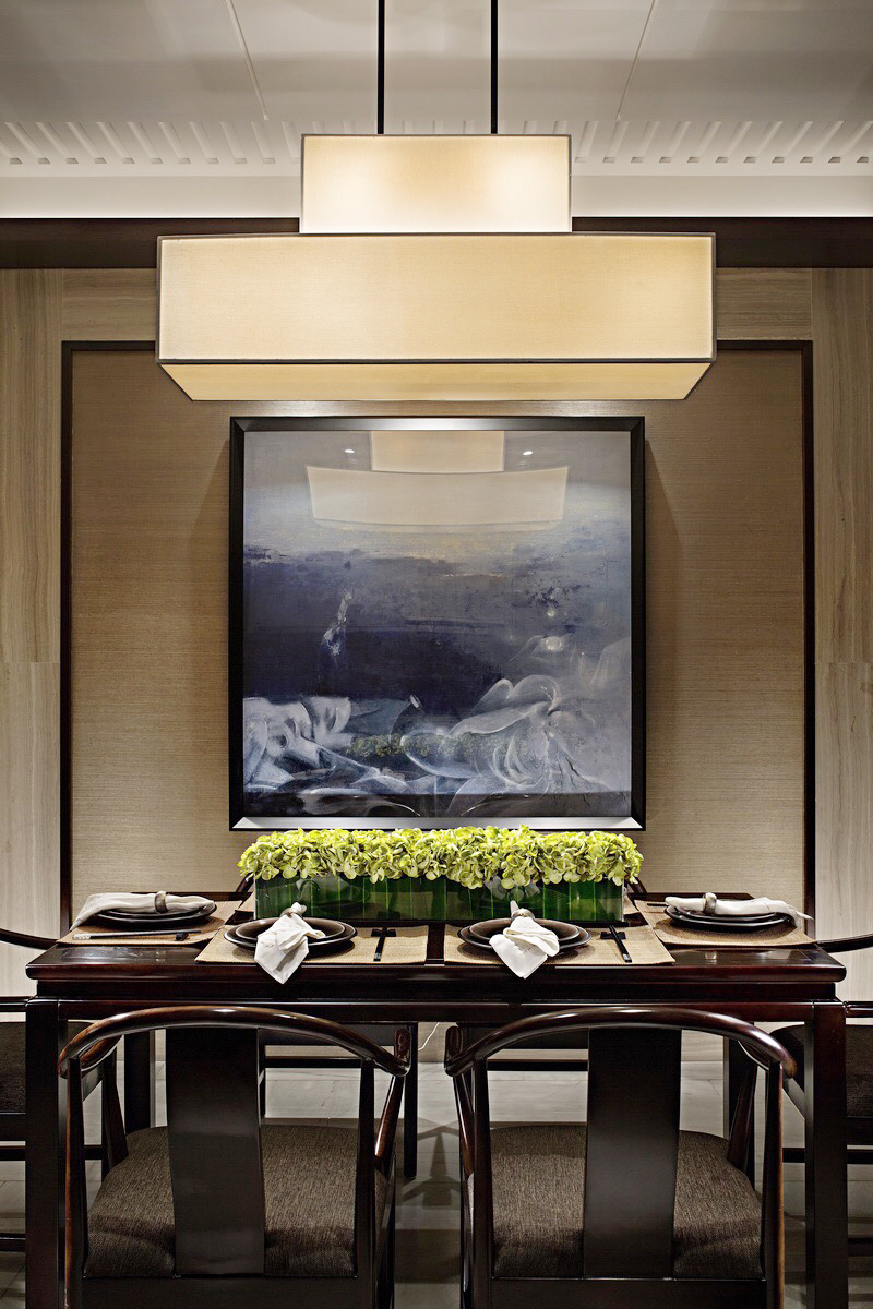 这个新中式美到无敌,蓝石大溪地270平别墅样板间