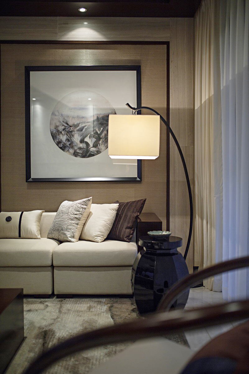 这个新中式美到无敌,蓝石大溪地270平别墅样板间